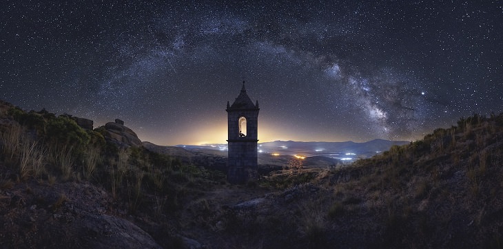 Best and colorful photographs of the Milky Way taken from different locations around the world, provided by Capture the Atlas editor Dan Zafra, “Enchanted Monastery” by Ramón Morcillo, taken in Ávila, Spain