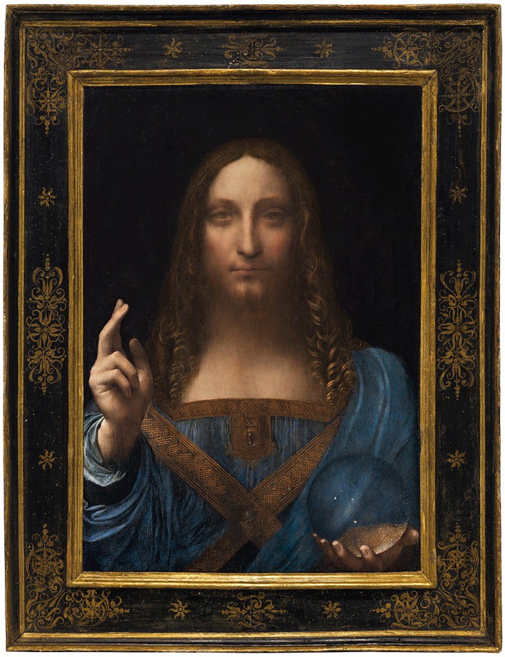Os 15 itens mais caros vendidos nos últimos 10 anosSalvator Mundi, atribuído a Leonardo da Vinci