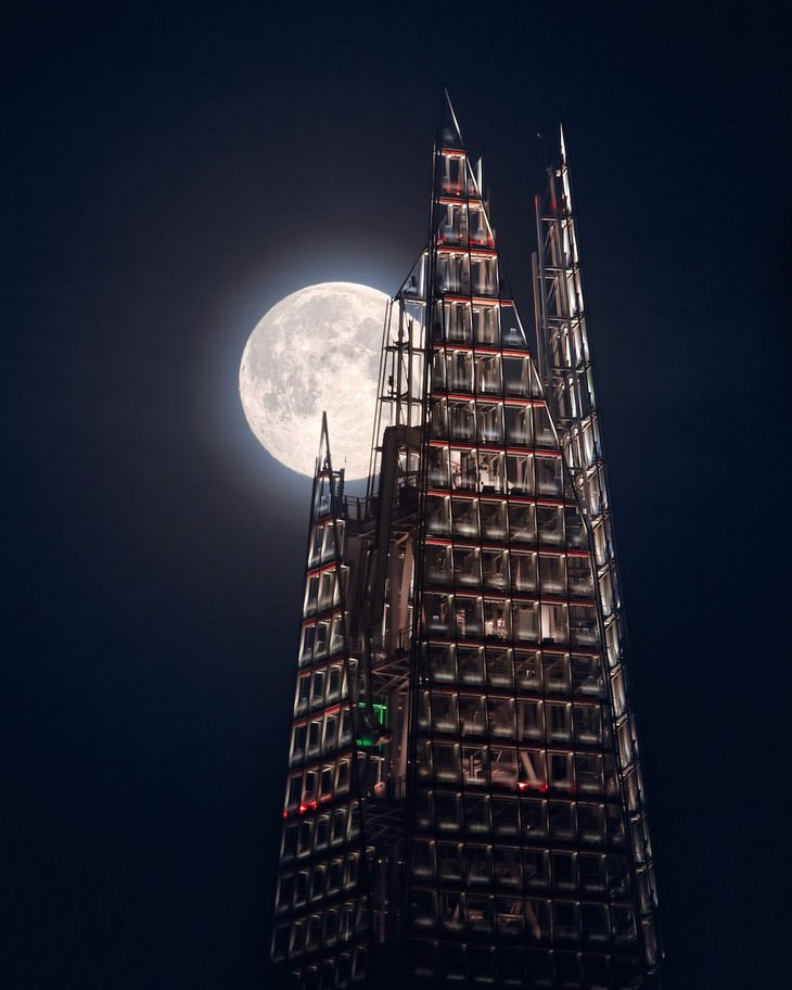 “A Lua e o Edifício Shard” de Mathew Browne (Reino Unido)
