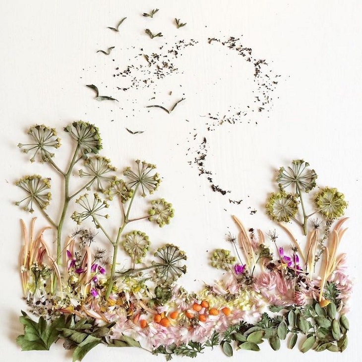 A arte botânica de Bridget Beth Collins