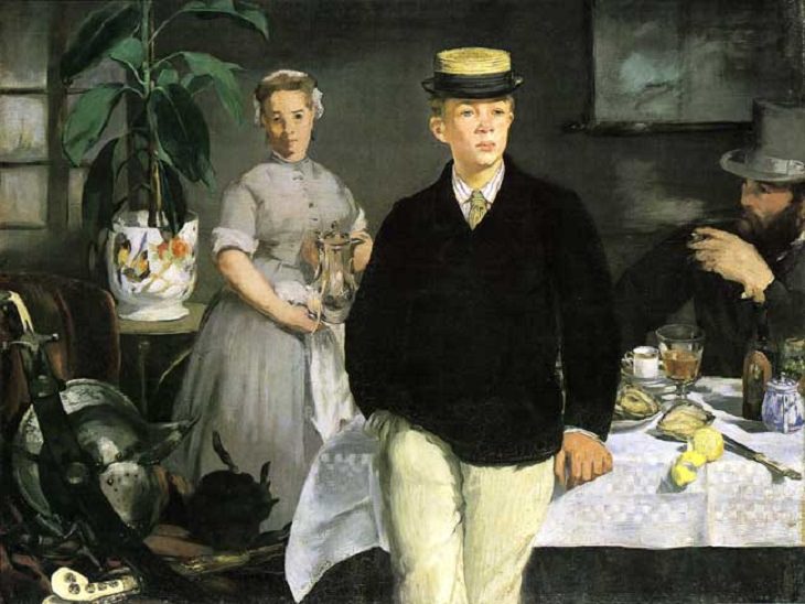 Collected works of 19th century French Impressionist and modernist painter Édouard Manet, Luncheon in the Studio (Le déjeuner dans l'atelier), 1868