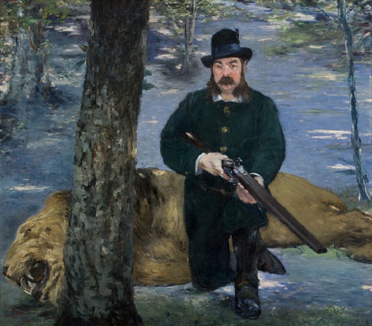 Collected works of 19th century French Impressionist and modernist painter Édouard Manet, Portrait of Monsieur Pertuiset, the Lion-Hunter, 1881