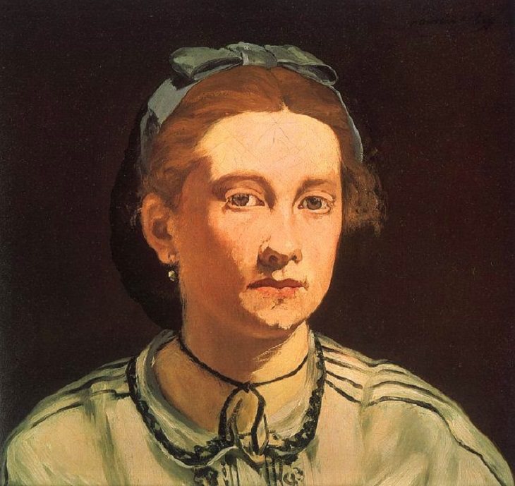 Collected works of 19th century French Impressionist and modernist painter Édouard Manet, Portrait of Victorine Meurent, 1862