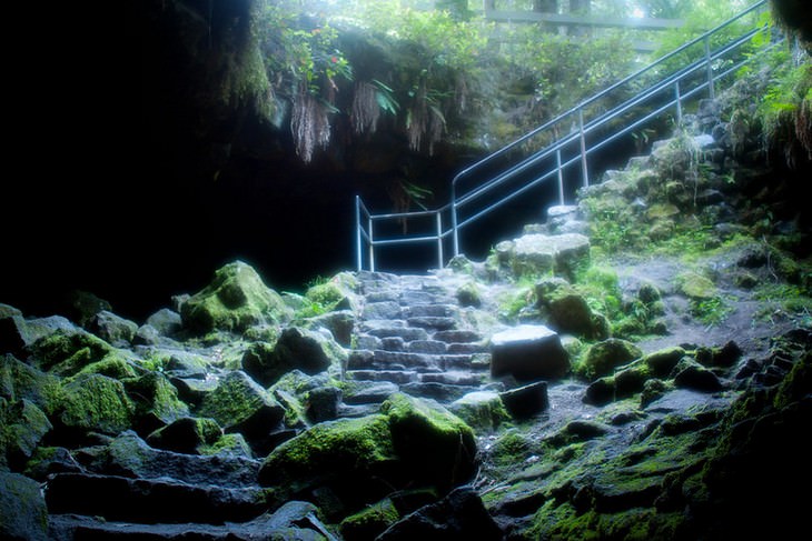 10 mais belas cavernas nos EUA  Ape Cave, Washington
