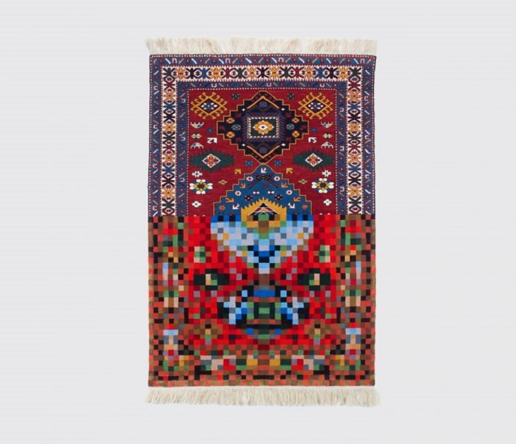 Tapetes e tapeçarias tradicionais do Azerbaijão com um toque moderno e criativo projetados pelo artista Faig Ahmed
