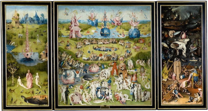Obras De Arte Espeluznantes "El jardín de las delicias" de Hieronymus Bosch (circa 1500-1505)