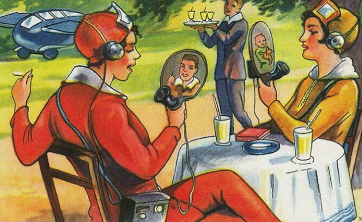 Future Predictions An artist's depiction of the future, painted in 1930