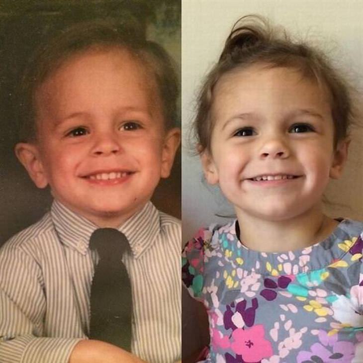 22 fotos de crianças que parecem clones de seus pais