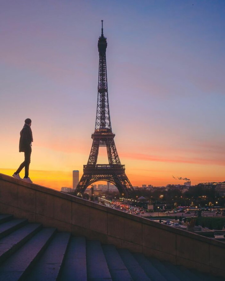 Lugares lindos em nosso planeta 12. A Torre Eiffel, Paris, França