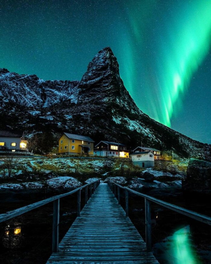 Lugares lindos em nosso planeta 17. Reine, Arquipélago de Lofoten, Noruega