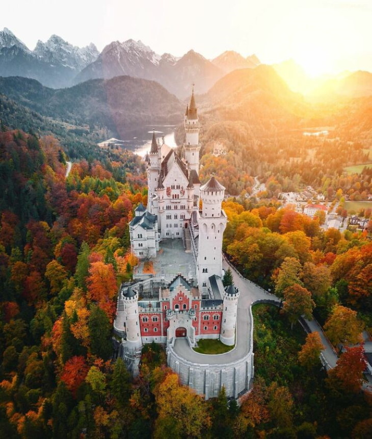 Lugares lindos em nosso planeta 18. Castelo de Neuschwanstein, Baviera, Alemanha
