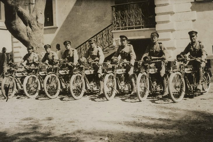 Motocicletas na Primeira Guerra Mundial, motociclistas