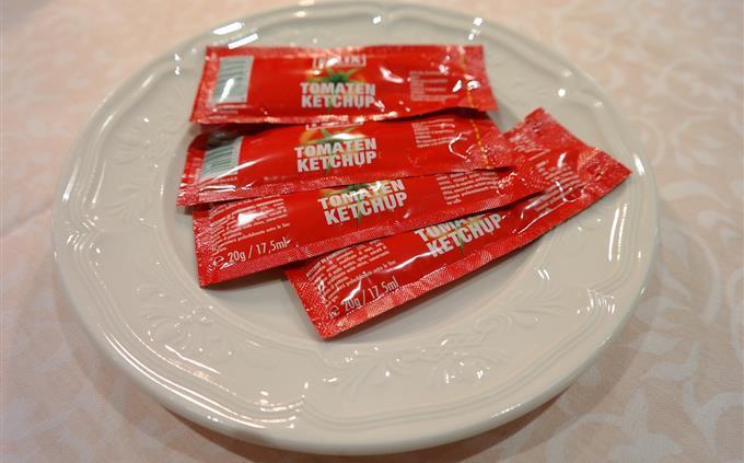Teste outros usos: sacos de ketchup