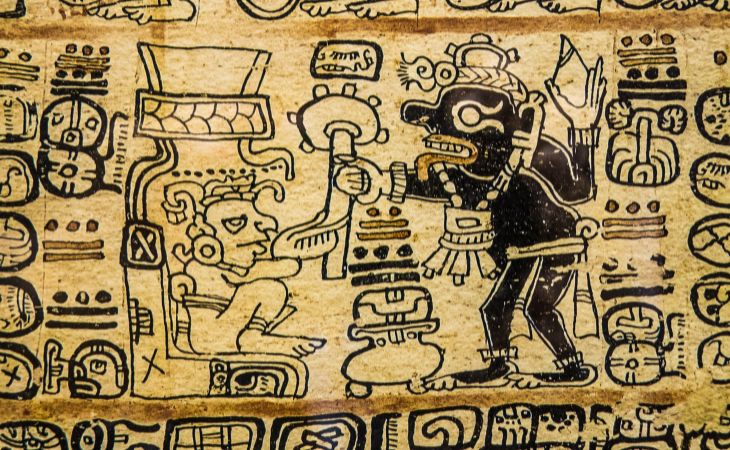O império asteca, hieróglifos astecas