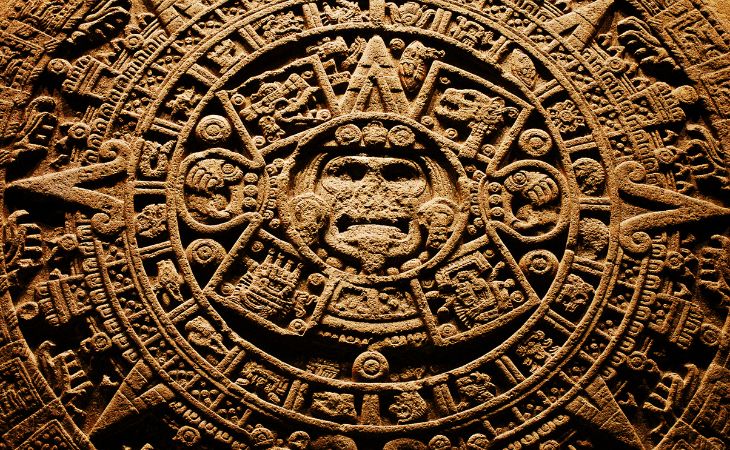 O império asteca, relógio asteca