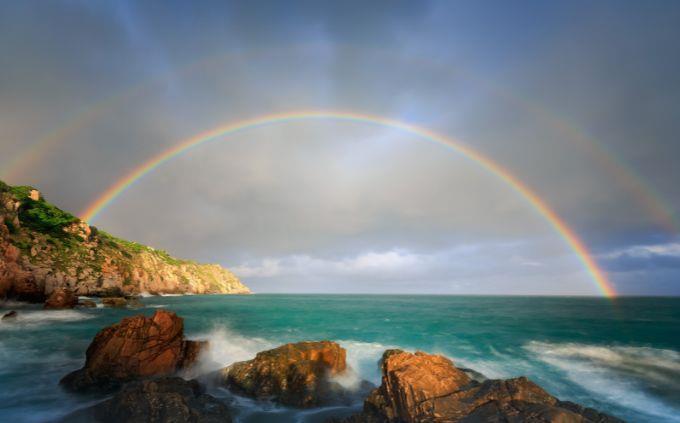 Que fenômeno natural reflete quem você é: um arco-íris