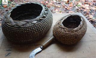 A arte da cestaria em peças com design contemporâneo