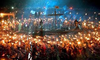 Vikings vêm em peso para o Epic Up Helly Aa Festival