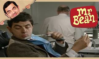 Você tem medo de dentista? Parece que o Mr. Bean não tem!