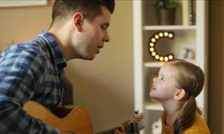Quando pai e filha cantam juntos, o resultado é emocionante!