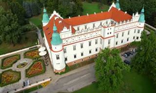 Aprecie a linda arquitetura da Polônia do alto!