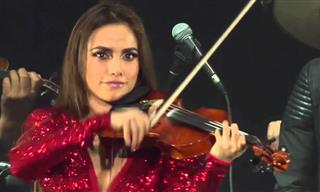 Incrível interpretação com violino e mariachi