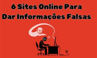 Evite fornecer suas informações reais nesses sites