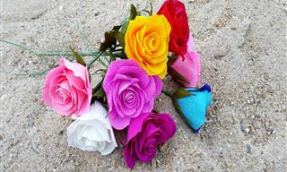 Artesanato: Como fazer lindas rosas de papel crepom