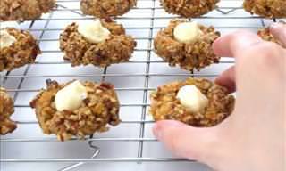 Gostoso e Saudável: Cookies de Cenoura com Aveia e Nozes!