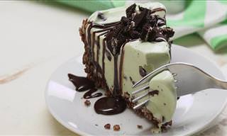 Receita: Deliciosa Torta de Sorvete de Hortelã Com Chocolate