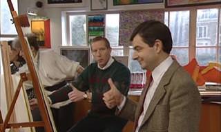 Hilário: Mr. Bean apronta mais uma na aula de pintura